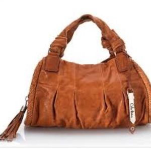 Cole Haan Phoebe Medium Triple Zip Satchel $498, leather handbag hobo shoulder